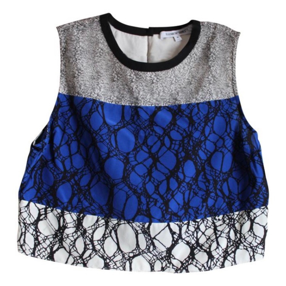 Elizabeth & James Printed Crop Top